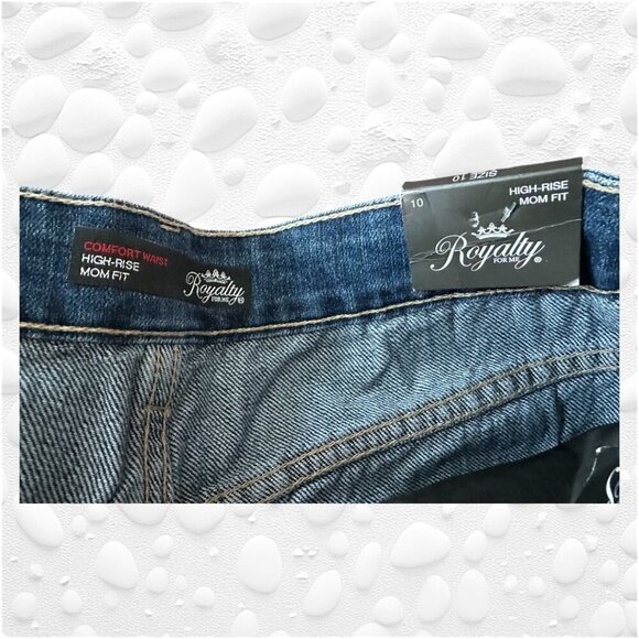 "ROYALTY FOR ME" HIGH-RISE MOM FIT JEANS - 10 NWT - Picture 4 of 10